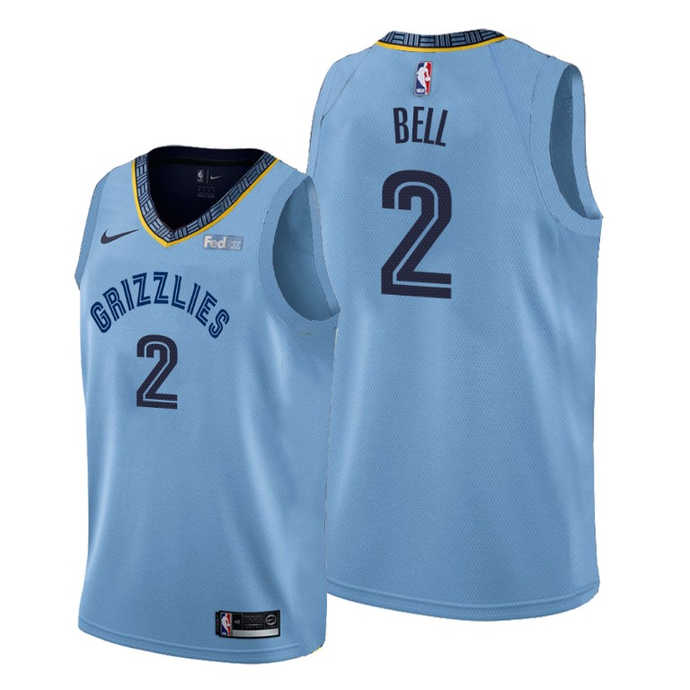 Jordan Bell Memphis Grizzlies #2 2019-20 Statement Blue Jersey Jordan Bell Memphis Grizzlies #2 2019-20 Statement Blue Jersey