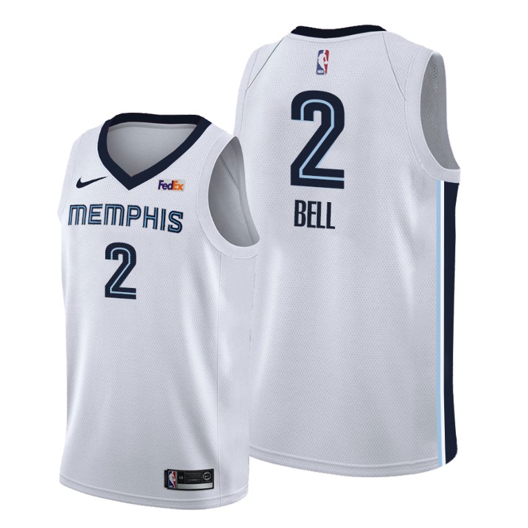 Jordan Bell Memphis Grizzlies #2 2019-20 Association White Jersey Jordan Bell Memphis Grizzlies #2 2019-20 Association White Jersey