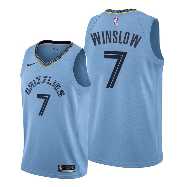 Justise Winslow Memphis Grizzlies #7 2019-20 Statement Blue Jersey