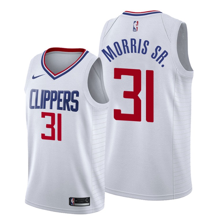 Marcus Morris Sr. Los Angeles Clippers #31 2019-20 Association White Jersey Marcus Morris Sr. Los Angeles Clippers #31 2019-20 Association White Jersey