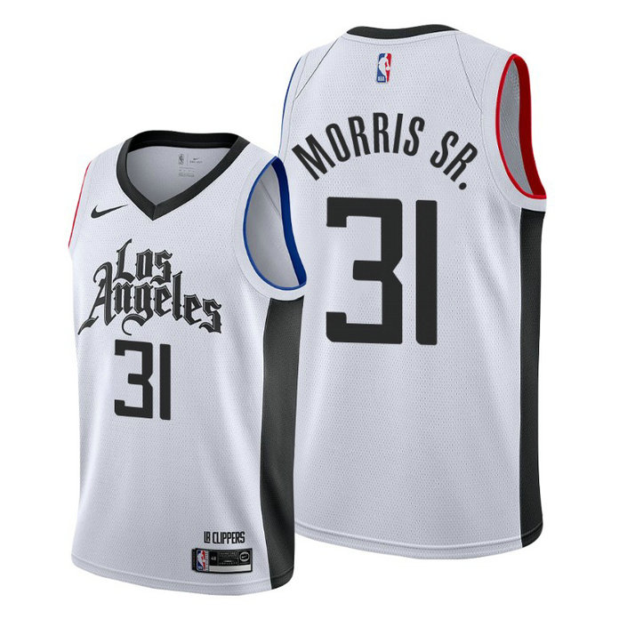 Marcus Morris Sr. Los Angeles Clippers #31 2019-20 Classic White Jersey Marcus Morris Sr. Los Angeles Clippers #31 2019-20 Classic White Jersey