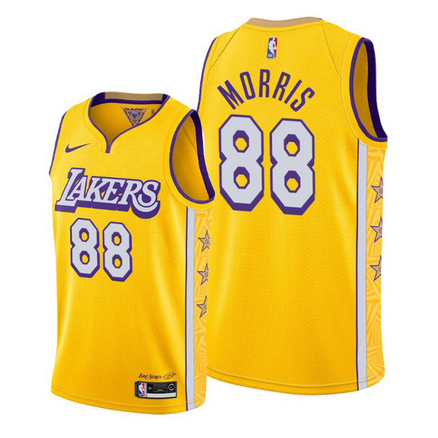 Markieff Morris Los Angeles Lakers #88 2019-20 City Jersey - Gold