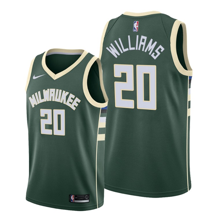 Marvin Williams Milwaukee Bucks #20 2019-20 Icon Jersey - Green