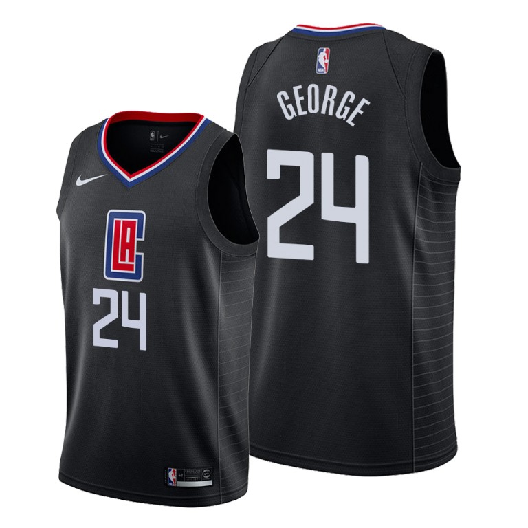 Paul George Los Angeles Clippers #24 2019-20 Statement Black Jersey