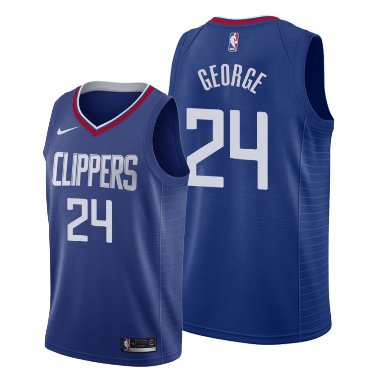 Paul George Los Angeles Clippers #24 2019-20 Icon Royal Jersey
