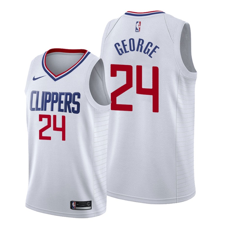 Paul George Los Angeles Clippers #24 2019-20 Association White Jersey