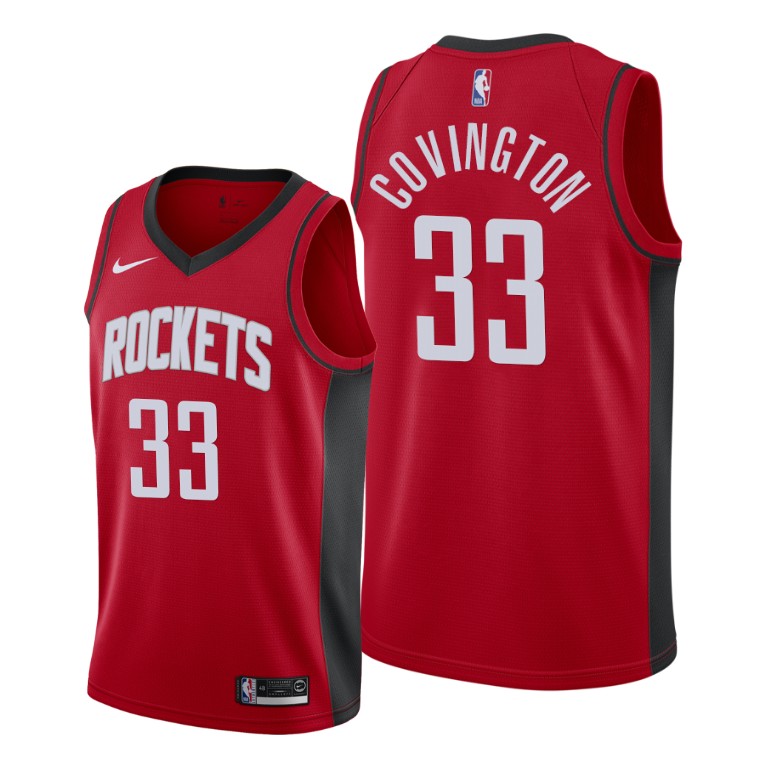 Robert Covington Houston Rockets #33 2019-20 Icon Red Jersey