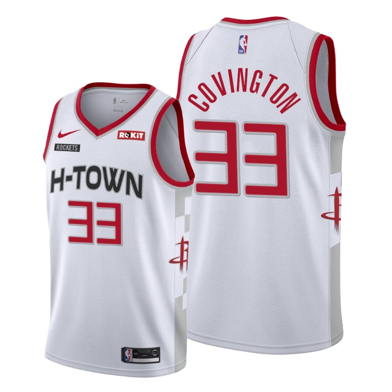 Robert Covington Houston Rockets #33 2019-20 City White Jersey Robert Covington Houston Rockets #33 2019-20 City White Jersey