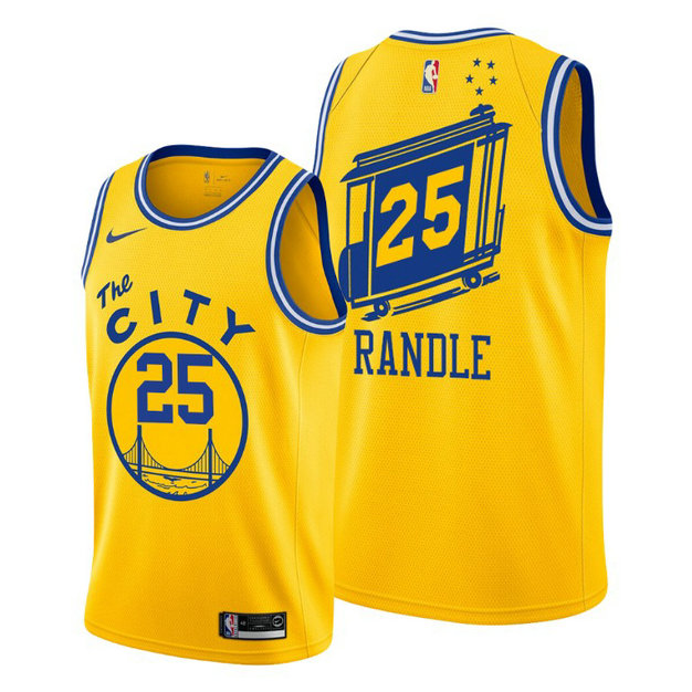 Chasson Randle Golden State Warriors #25 2020 Classic Yellow Jersey Chasson Randle Golden State Warriors #25 2020 Classic Yellow Jersey