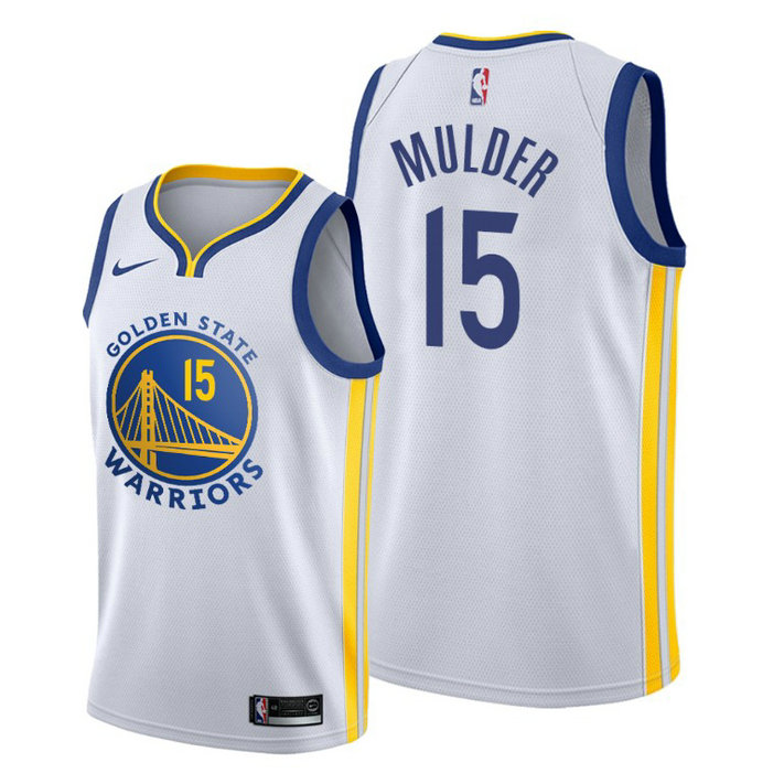 Mychal Mulder Golden State Warriors #15 2020 Association White Jersey Mychal Mulder Golden State Warriors #15 2020 Association White Jersey