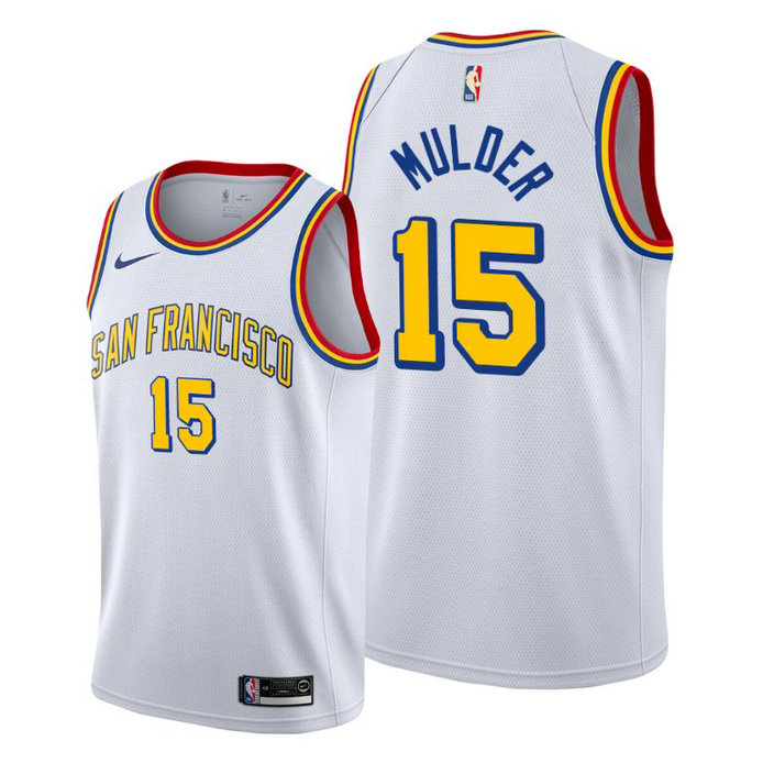 Mychal Mulder Golden State Warriors #15 2020 Classic White Jersey Mychal Mulder Golden State Warriors #15 2020 Classic White Jersey