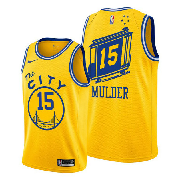 Mychal Mulder Golden State Warriors #15 2020 Classic Yellow Jersey Mychal Mulder Golden State Warriors #15 2020 Classic Yellow Jersey