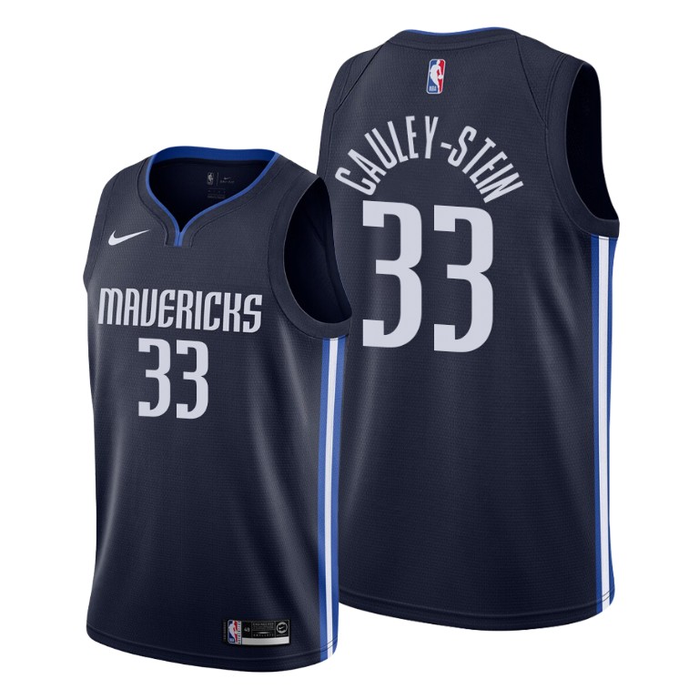 Willie Cauley-Stein Dallas Mavericks #33 2020 Statement Navy Jersey