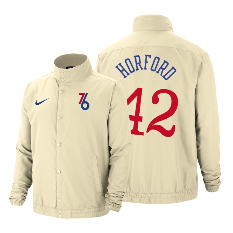 Philadelphia 76ers #42 Al Horford City DNA Jacket - Cream