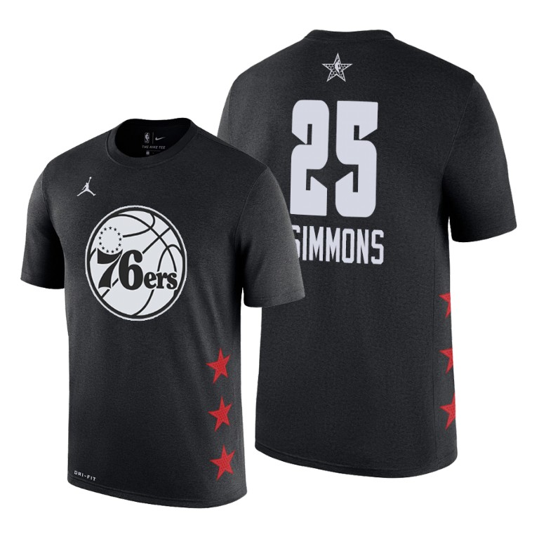 Philadelphia 76ers Ben Simmons 2019 All-Star Game Name & Number Black T-Shirt