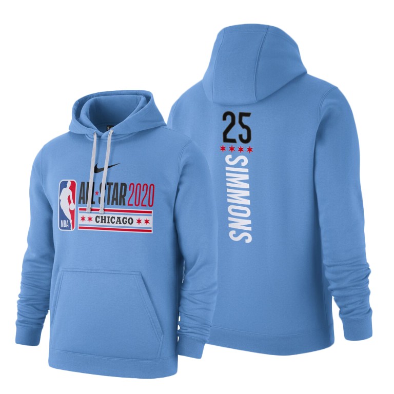 Philadelphia 76ers Ben Simmons 2020 NBA All-Star Game Club Fleece Hoodie - Blue