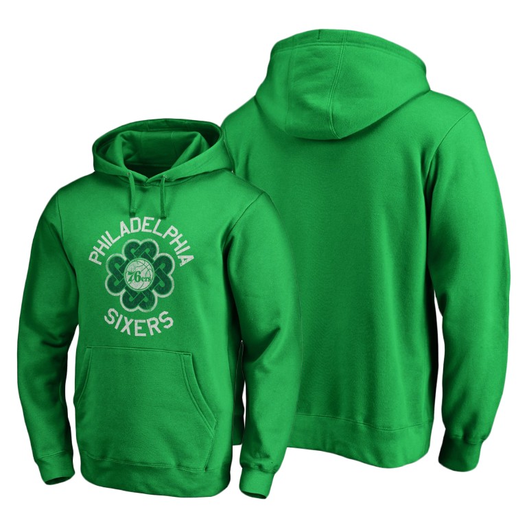 Philadelphia 76ers St. Patrick's Day Pullover Hoodie - Green