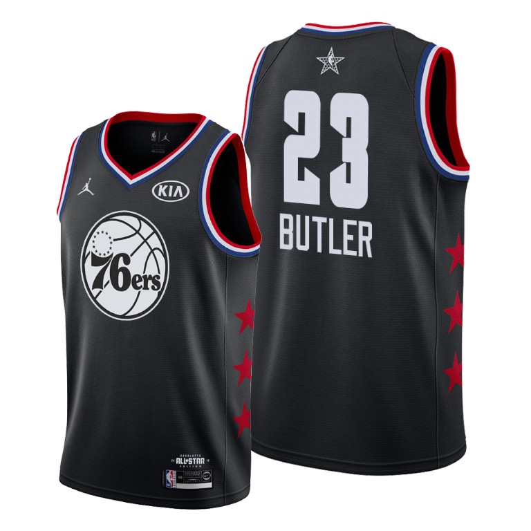 Philadelphia 76ers #23 Jimmy Butler Black 2019 All-Star Jersey