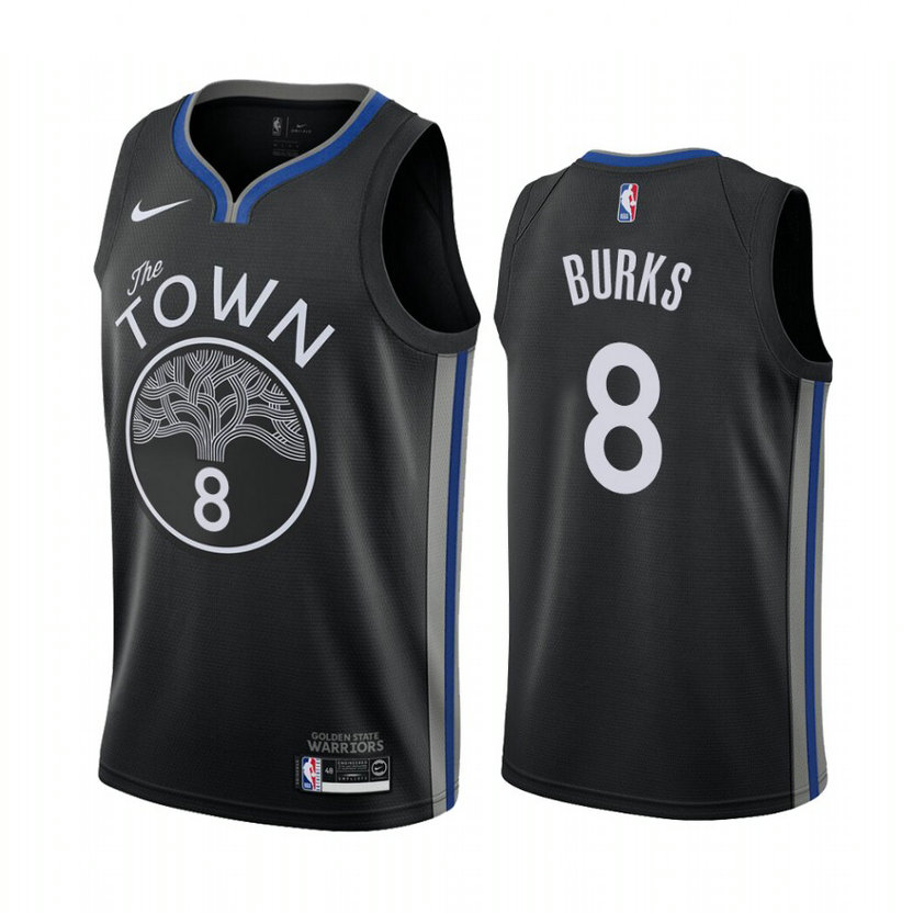 Alec Burks Golden State Warriors #8 2019-20 City Jersey Alec Burks Golden State Warriors #8 2019-20 City Jersey