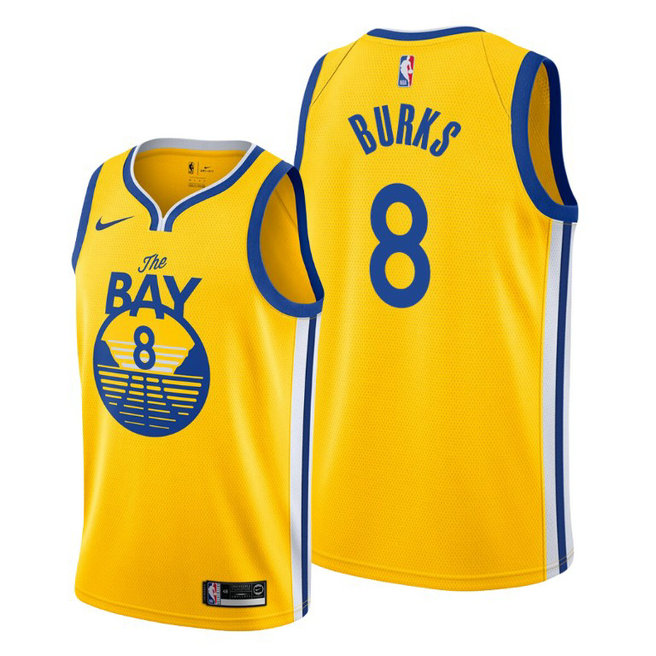Alec Burks Golden State Warriors #8 2019-20 Statement Jersey Alec Burks Golden State Warriors #8 2019-20 Statement Jersey