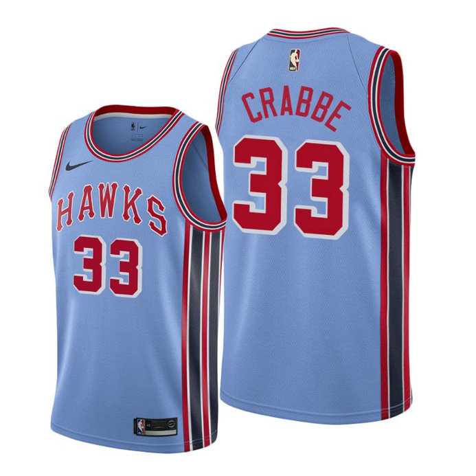 Allen Crabbe Atlanta Hawks #33 2019-20 Hardwood Classics Jersey