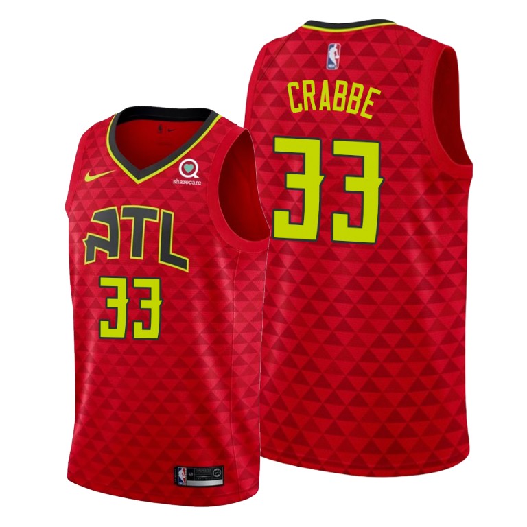 Allen Crabbe Atlanta Hawks #33 2019-20 Statement Jersey Allen Crabbe Atlanta Hawks #33 2019-20 Statement Jersey