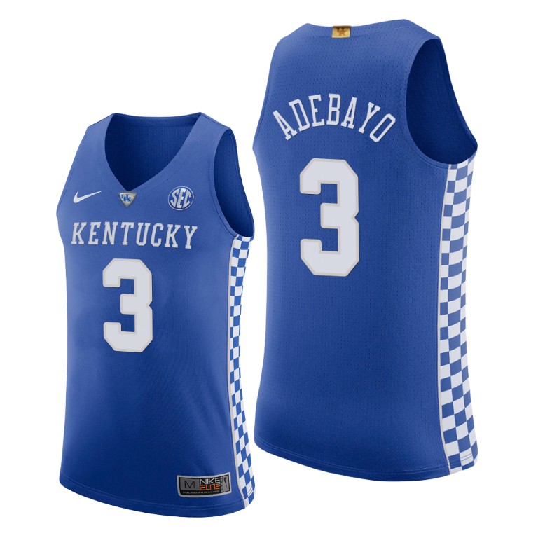 Bam Adebayo Kentucky Wildcats #3 Royal 2019-20 Authentic Jersey Bam Adebayo Kentucky Wildcats #3 Royal 2019-20 Authentic Jersey