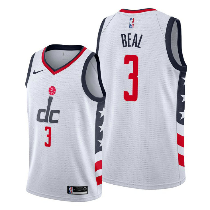 Washington Wizards Bradley Beal White 2019-20 City Jersey