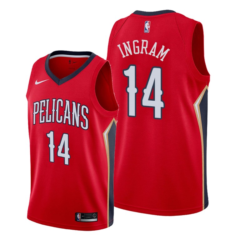 Brandon Ingram New Orleans Pelicans #14 2019-20 Statement Jersey Brandon Ingram New Orleans Pelicans #14 2019-20 Statement Jersey