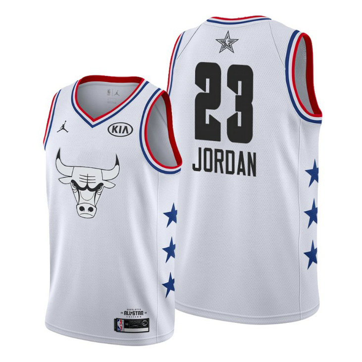 Chicago Bulls #23 Michael Jordan White 2019 All-Star Jersey Chicago Bulls #23 Michael Jordan White 2019 All-Star Jersey
