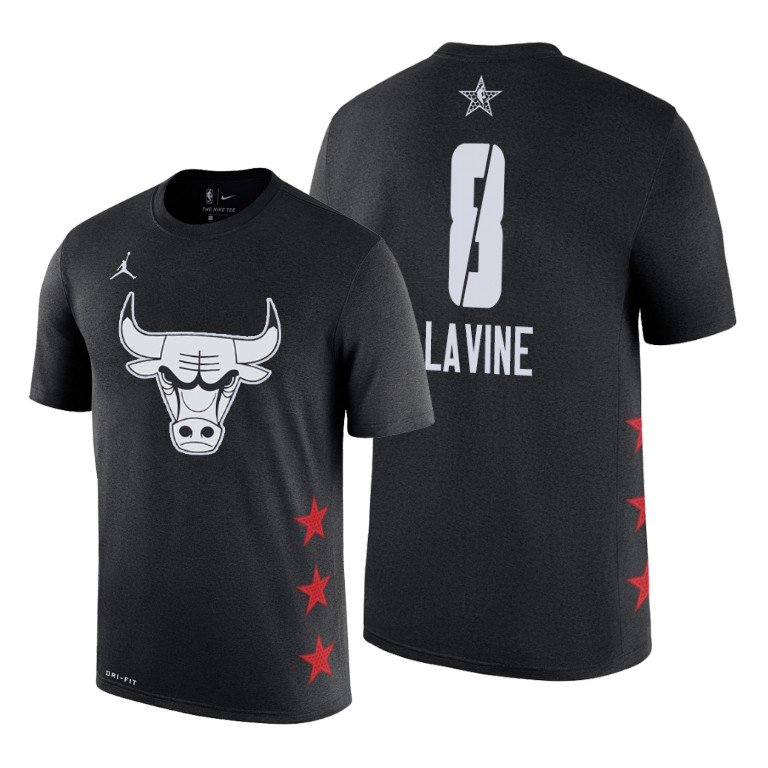 Chicago Bulls Zach LaVine 2019 All-Star Game Name & Number Black T-Shirt