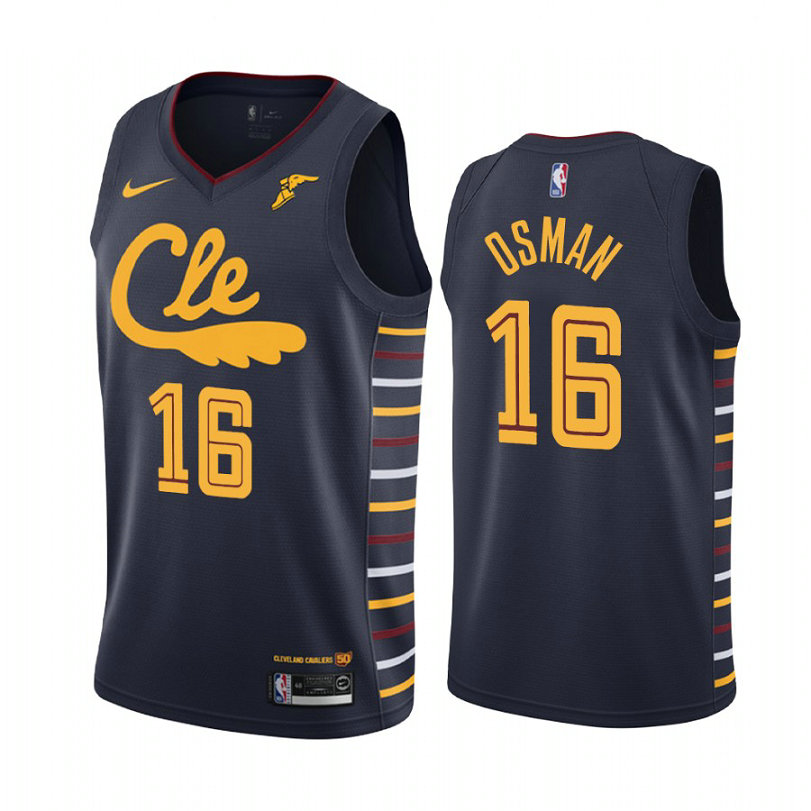 Cedi Osman Cleveland Cavaliers #16 Navy 2019-20 City Jersey