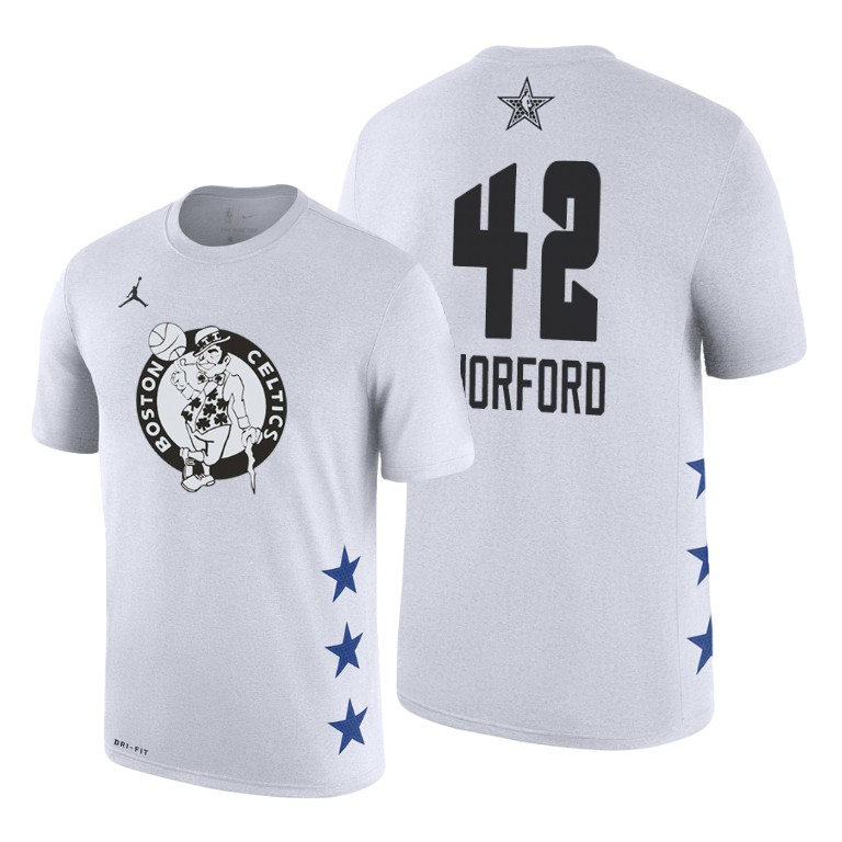 Boston Celtics Al Horford 2019 All-Star Game Name & Number White T-Shirt Boston Celtics Al Horford 2019 All-Star Game Name & Number White T-Shirt