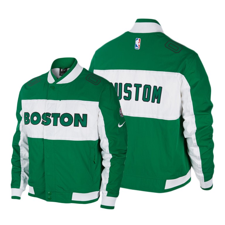 Boston Celtics #00 Custom Courtside Icon Jacket - Green