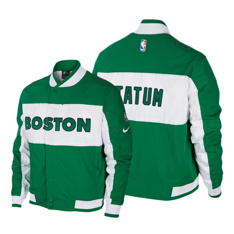 Boston Celtics #0 Jayson Tatum Courtside Icon Jacket - Green