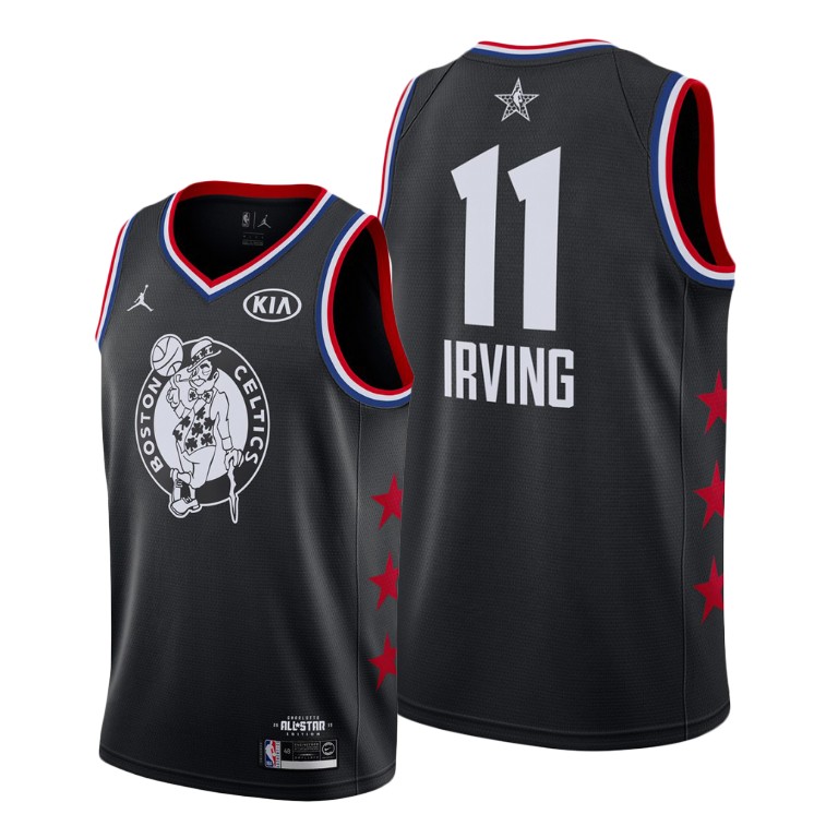 Boston Celtics #11 Kyrie Irving Black 2019 All-Star Jersey