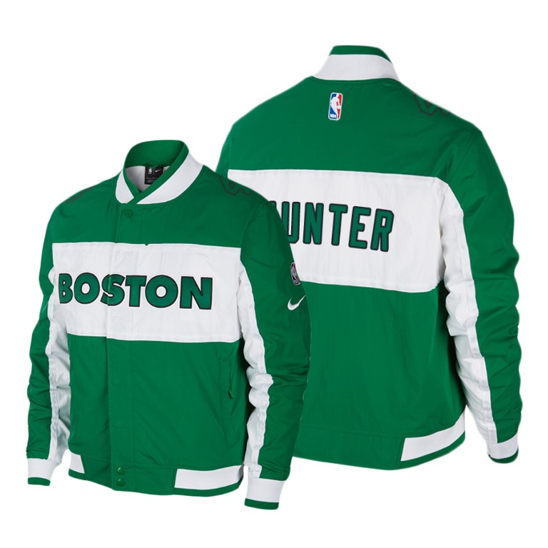 Boston Celtics #4 R.J. Hunter Courtside Icon Jacket - Green