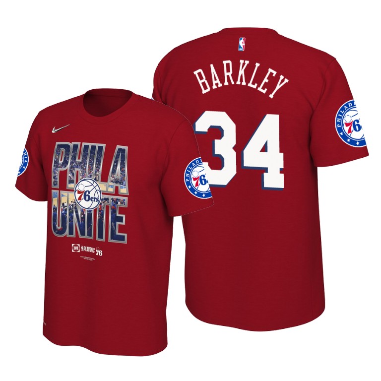 Philadelphia 76ers Charles Barkley Red 2019 NBA Playoffs T-Shirt Philadelphia 76ers Charles Barkley Red 2019 NBA Playoffs T-Shirt
