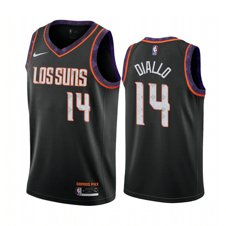 Cheick Diallo Phoenix Suns #14 Black 2019-20 City Jersey Cheick Diallo Phoenix Suns #14 Black 2019-20 City Jersey