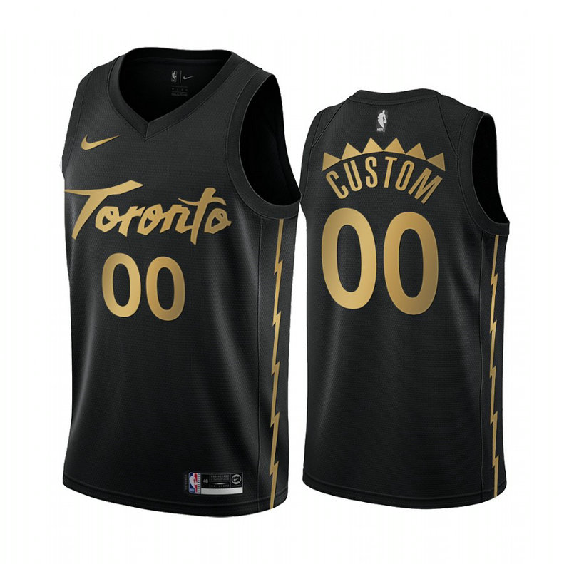 Toronto Raptors Custom Black 2019-20 City Edition Jersey Toronto Raptors Custom Black 2019-20 City Edition Jersey
