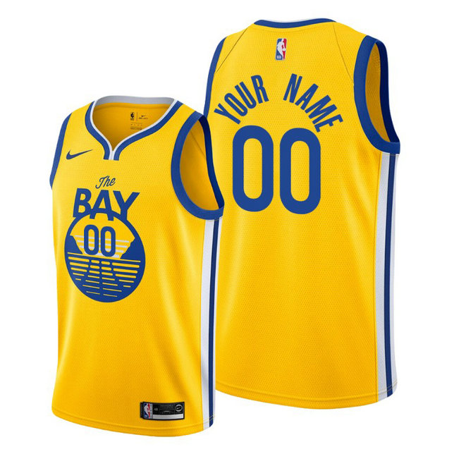 Custom Golden State Warriors #00 2019-20 Statement Jersey Custom Golden State Warriors #00 2019-20 Statement Jersey