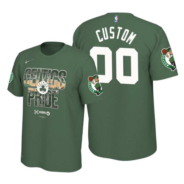 Boston Celtics Custom Green 2019 NBA Playoffs T-Shirt