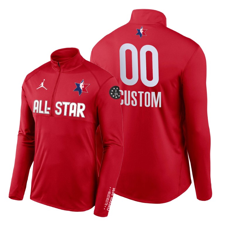 Custom 2020 NBA All-Star Game Western Conference Jacket - Red Custom 2020 NBA All-Star Game Western Conference Jacket - Red