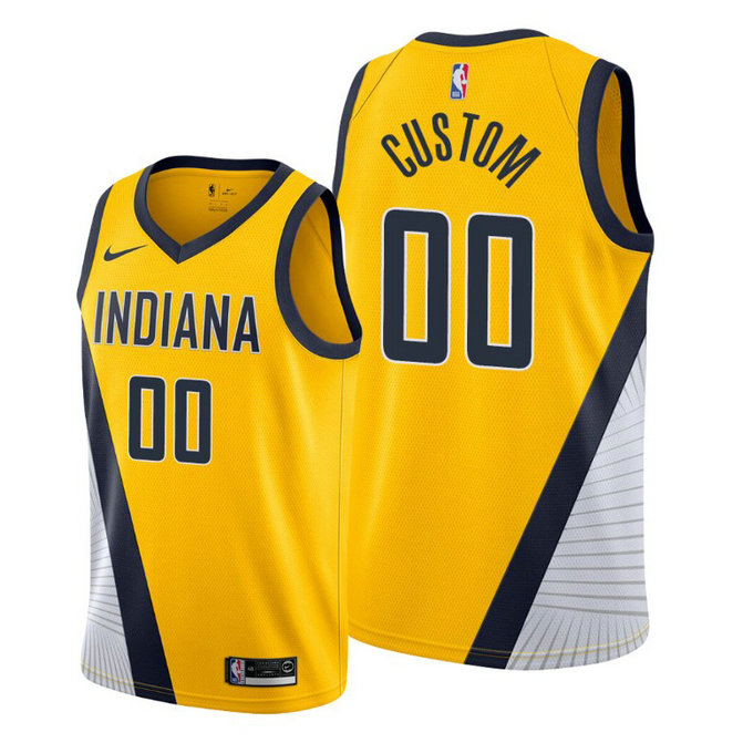 Custom Indiana Pacers #00 2019-20 Statement Edition Jersey Custom Indiana Pacers #00 2019-20 Statement Edition Jersey