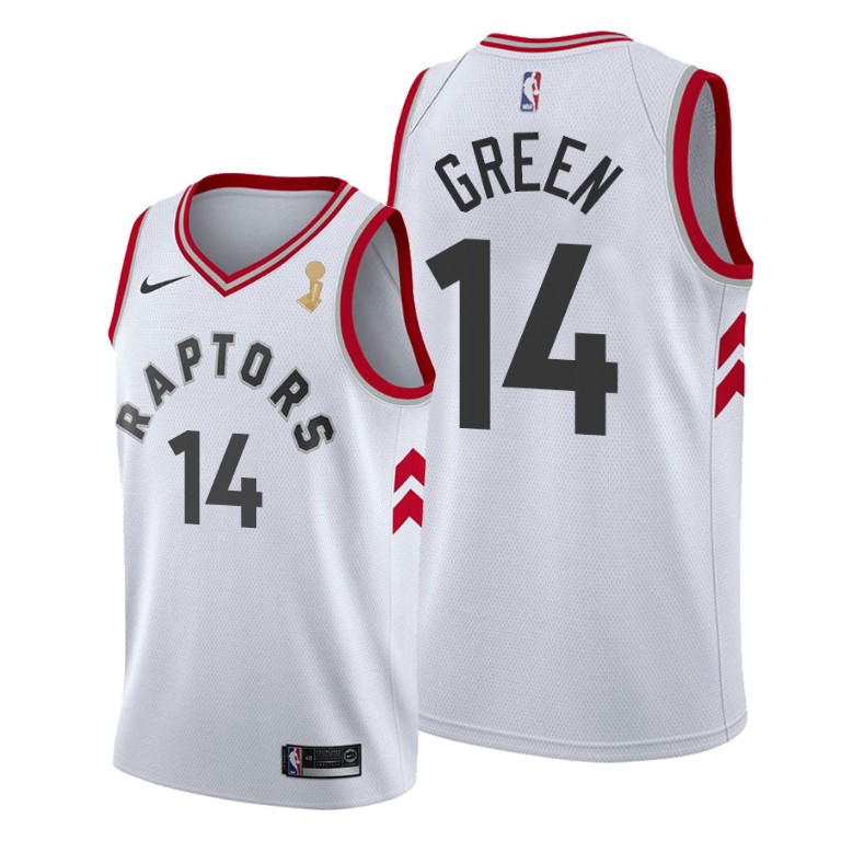 Toronto Raptors #14 Danny Green 2019 NBA Finals Champions White Association Jersey Toronto Raptors #14 Danny Green 2019 NBA Finals Champions White Association Jersey