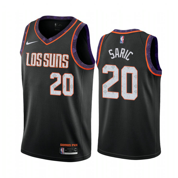 Dario Saric Phoenix Suns #20 Black 2019-20 City Jersey Dario Saric Phoenix Suns #20 Black 2019-20 City Jersey