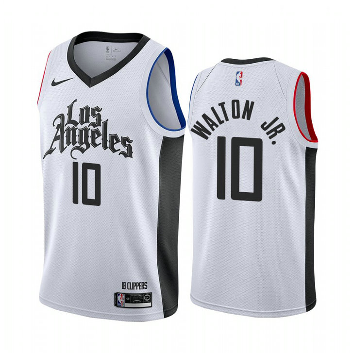 Derrick Walton Jr. Los Angeles Clippers #10 White 2019-20 City Jersey Derrick Walton Jr. Los Angeles Clippers #10 White 2019-20 City Jersey