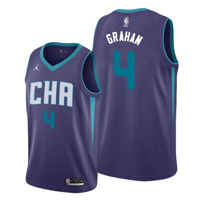 Devonte' Graham Charlotte Hornets #4 Purple 2019-20 Statement Jersey Devonte' Graham Charlotte Hornets #4 Purple 2019-20 Statement Jersey