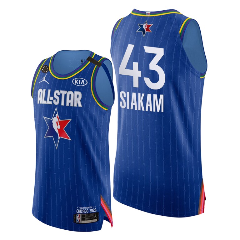 Toronto Raptors #43 Pascal Siakam Blue 2020 NBA All-Star Game Authentic Jersey Toronto Raptors #43 Pascal Siakam Blue 2020 NBA All-Star Game Authentic Jersey