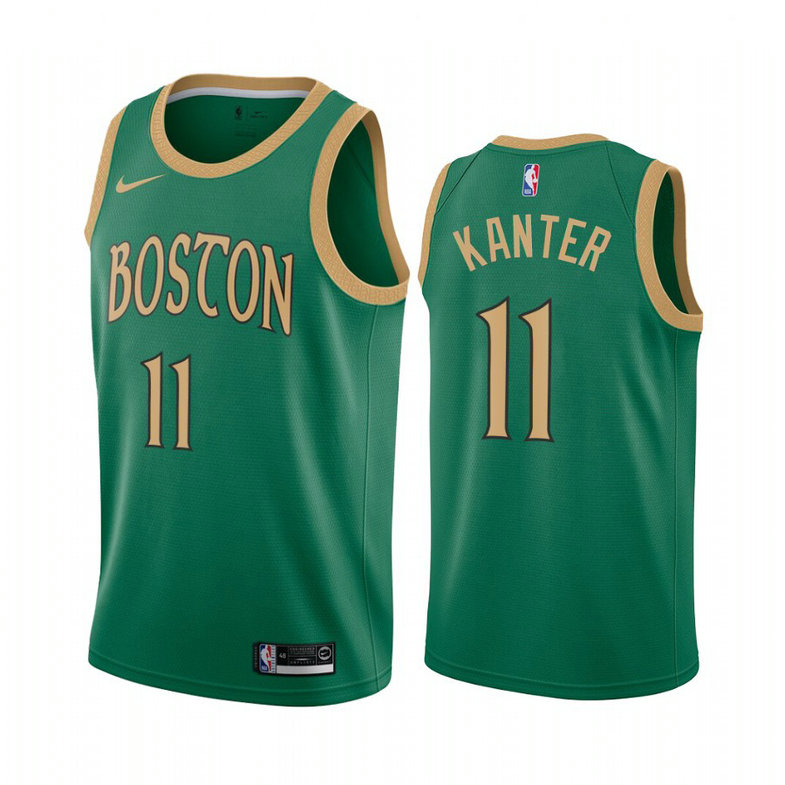 Enes Kanter Boston Celtics #11 Green 2019-20 City Jersey Enes Kanter Boston Celtics #11 Green 2019-20 City Jersey